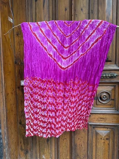 Shibori Fular - Çingene Pembe