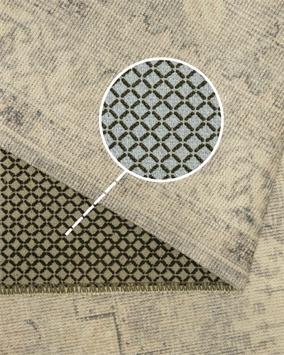 Twist Gri Vizon Halı Modern Etnik Desenli Yumuşak Dokulu