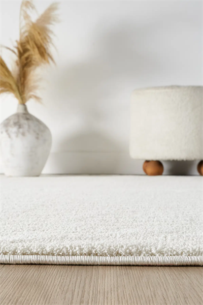 Modern Krem Amorf Halı | Dekoratif Salon, Oturma Odası ve Yatak Odası Halısı