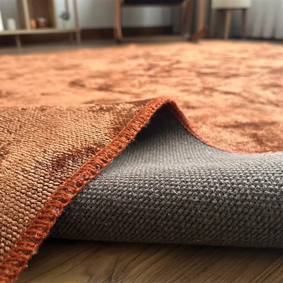 Aura Premium Kiremit & Bakır Yoğun Dokuma Modern Halı