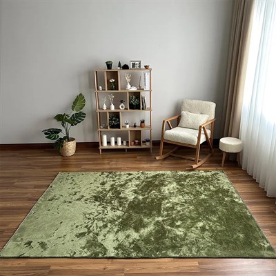 Aura Premium Olive Cloud El İşçiliği Lüks Viskon Halı