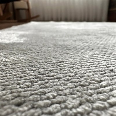 Aura Premium Silver Cloud El İşçiliği Lüks Viskon Halı