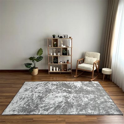 Aura Premium Silver Cloud El İşçiliği Lüks Viskon Halı