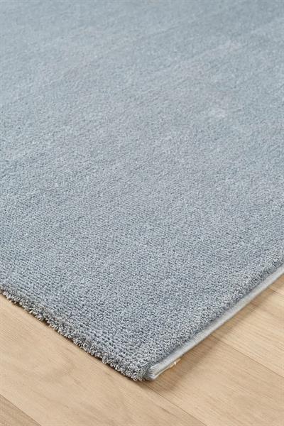 Bali Serisi Mavi Mikrofiber Antialerjik Düz Renk Halı