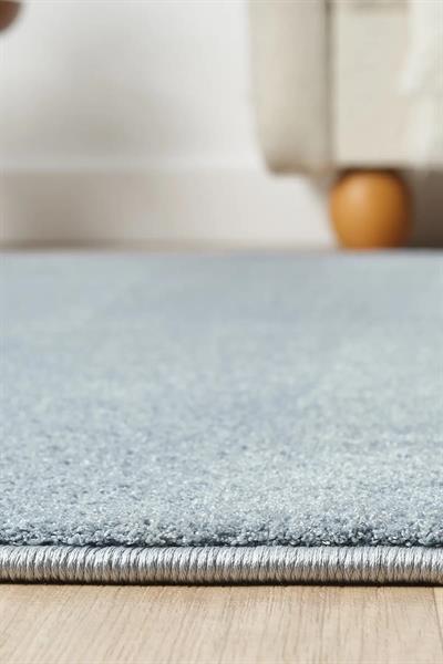 Bali Serisi Mavi Mikrofiber Antialerjik Düz Renk Halı