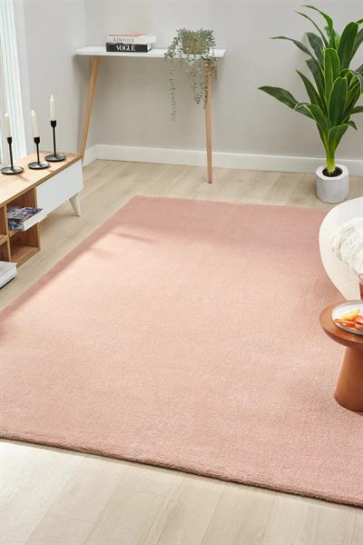 Bali Serisi Pudra Mikrofiber Antialerjik Düz Renk Halı