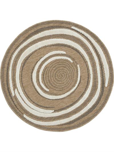 Yuvarlak Jüt Halı – KabartmaLI Naturel Desenli Doğal Halı