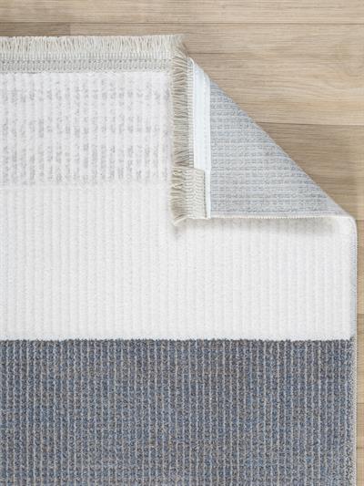 Life Serisi Mavi Gri Modern Geometrik Halı