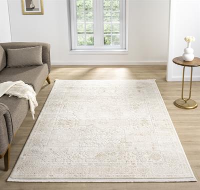 Smart Serisi Modern Bej Desenli Halı - Kolay Temizlenir ve Şık | Türkeri Halı