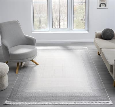 Smart Serisi Modern Gri Halı | Minimalist Geometrik Tasarım