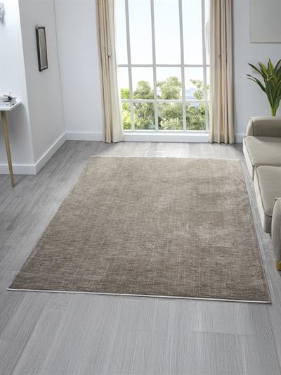 Olivia Serisi Antrasit-Bej Modern Dokuma Halı