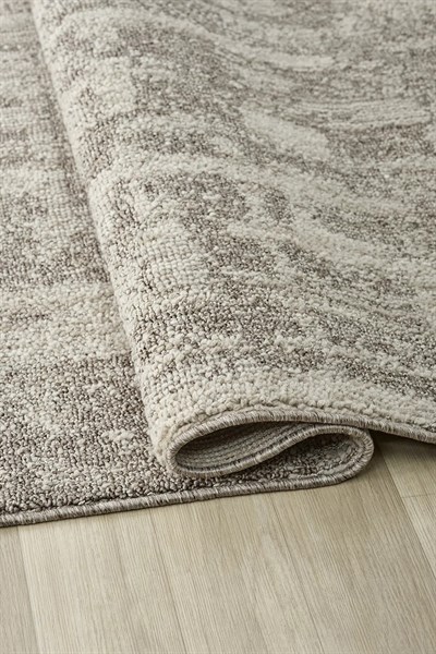 Pearl - Concrete Modern Soyut Eskitme Gri Bej Halı