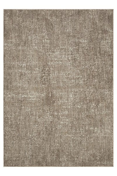 Pearl - Earth Modern Soyut Eskitme Kahverengi Vizon Halı