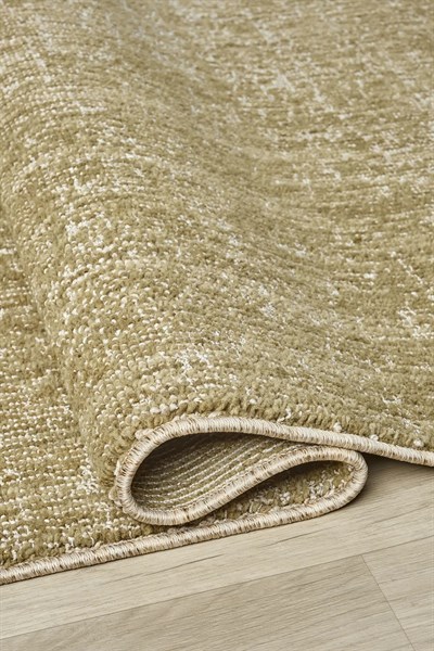 Pearl - Olive Modern Soyut Eskitme Zeytin Haki Yeşili Halı