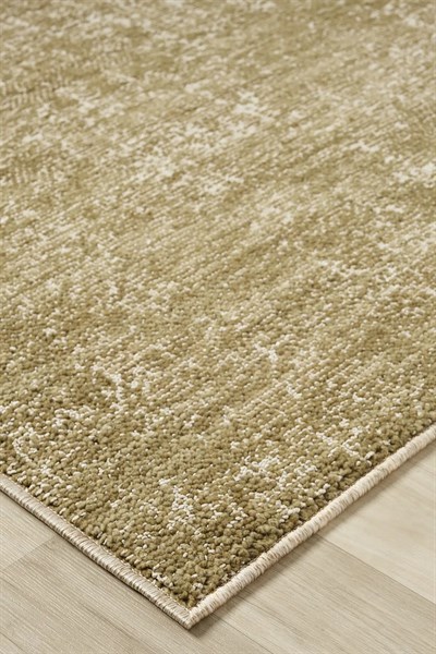 Pearl - Olive Modern Soyut Eskitme Zeytin Haki Yeşili Halı