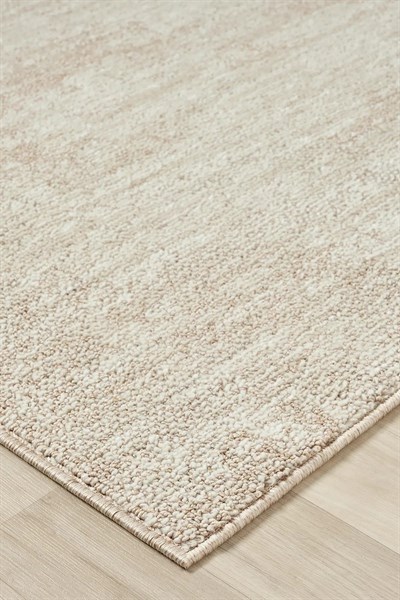 Pearl - Sand Modern Soyut Eskitme Bej Krem Halı