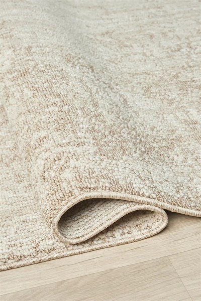 Pearl - Sand Modern Soyut Eskitme Bej Krem Halı