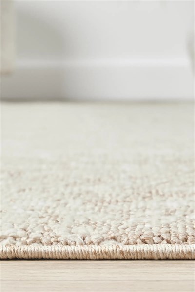 Pearl - Sand Modern Soyut Eskitme Bej Krem Halı