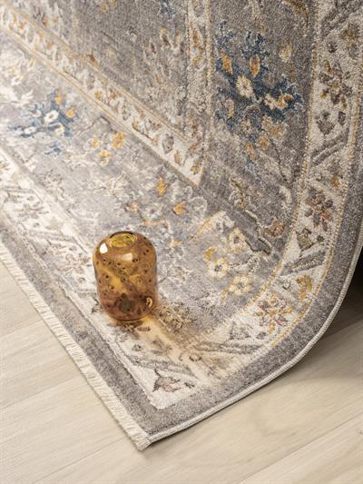 Asır Serisi Kolay Temizlenen Kaymaz Klasik Gri Halı – Modern ve Şık