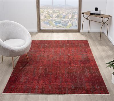 Asır Serisi Modern Klasik Bordo Halı – Şık, Dayanıklı ve Kolay Temizlenir