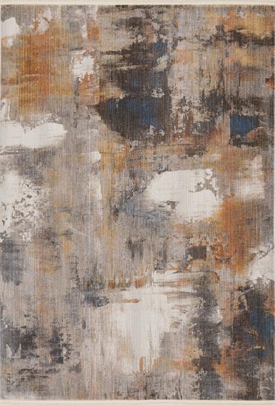 Asır Serisi Modern Soyut Desenli Gri & Kahverengi Halı – Kolay Temizlenen, Şık ve Dayanıklı