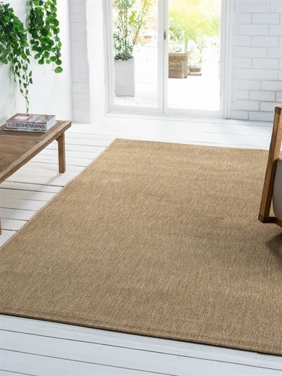 Bombay Serisi Açık Kahve Doğal Dokuma Antialerjik Yıkanabilir Halı