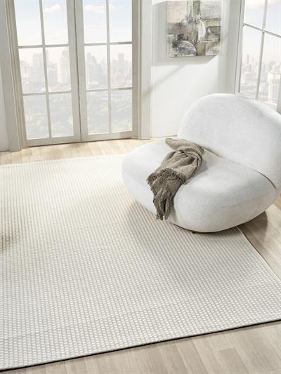 Bombay Serisi Krem Halı Minimalist Dekorasyonların Ferah Tamamlayıcısı Pati Dostu Halı