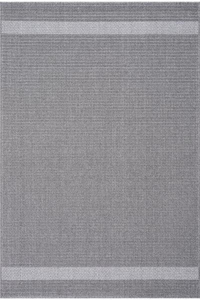 Monard El Dokuma Formunda Gri Düz Dokulu Halı – Antialerjik, Toz Yapmayan, Kolay Temizlenir