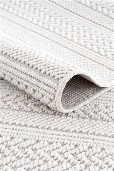 Monard El Dokuma Formunda Krem Dokulu Dekoratif Halı – Antialerjik, Toz Yapmayan, Kolay Temizlenir