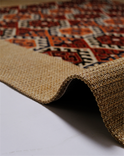 Etnik Serisi Bej Tabanlı Geometrik Desenli Halı – Doğallığın Şıklıkla Buluştuğu Yorum