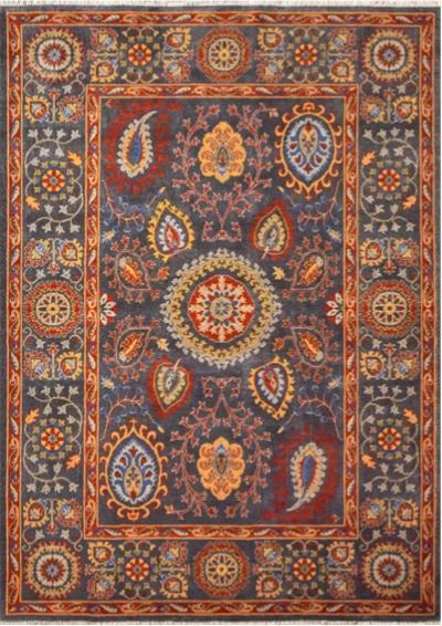 Funky 801 Antrasit Yün Halı (Yuvarlak & Dikdörtgen Seçenekli)