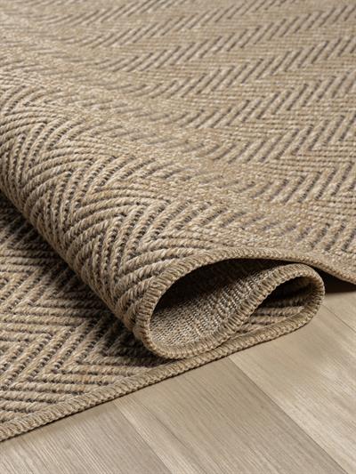 India Serisi Zikzak Desenli Yıkanabilir Jüt Halı