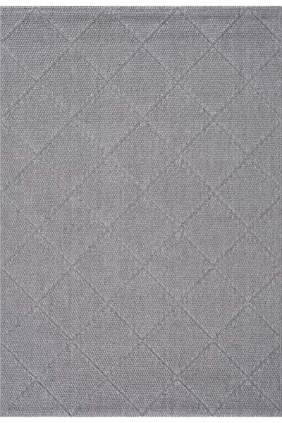 Monard Modern Koyu Gri Halı Geometrik Desenli 