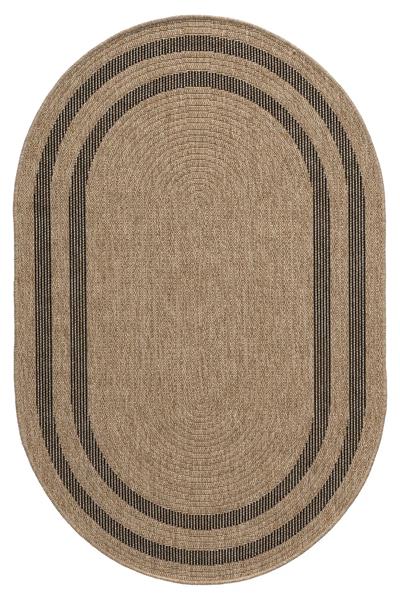 Oval Jüt Halı Doğal Hasır Bohem Tasarım