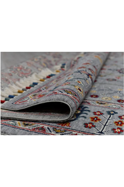 Sultani 805 Gri Yün Halı | Uşak Desen Klasik Salon Halısı