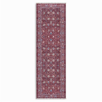 Twist Serisi Bordo Renkli Otantik Tarz Halı Etnik  Modern Uyum
