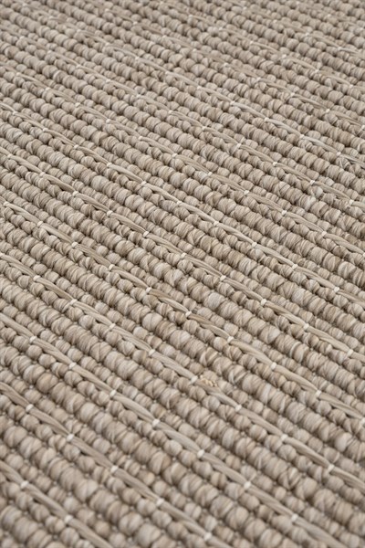 Stella A5463C Bej Çizgili Dokulu Jüt Halı
