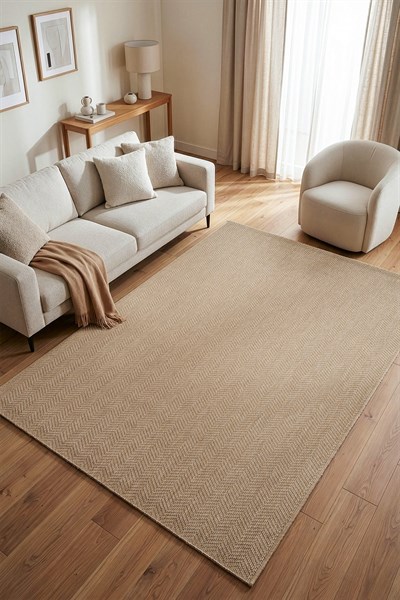 Stella B3672G Natural Düz Dokulu Jüt Halı