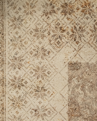 Twist Krem Halı Vintage  Desenli