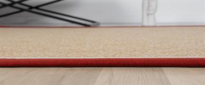 Delhi Yolluk Halı Bordo Kenar Detaylı Doğal Görünümlü Modern Stil Kaymaz Taban Toz Tutmayan Makine Dokuma Özel Ölçü Uyumlu