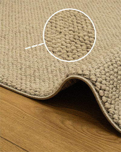 Zümrüt Serisi Düz Gri Halı  Kalın Dokuma Pamuk Tabanlı