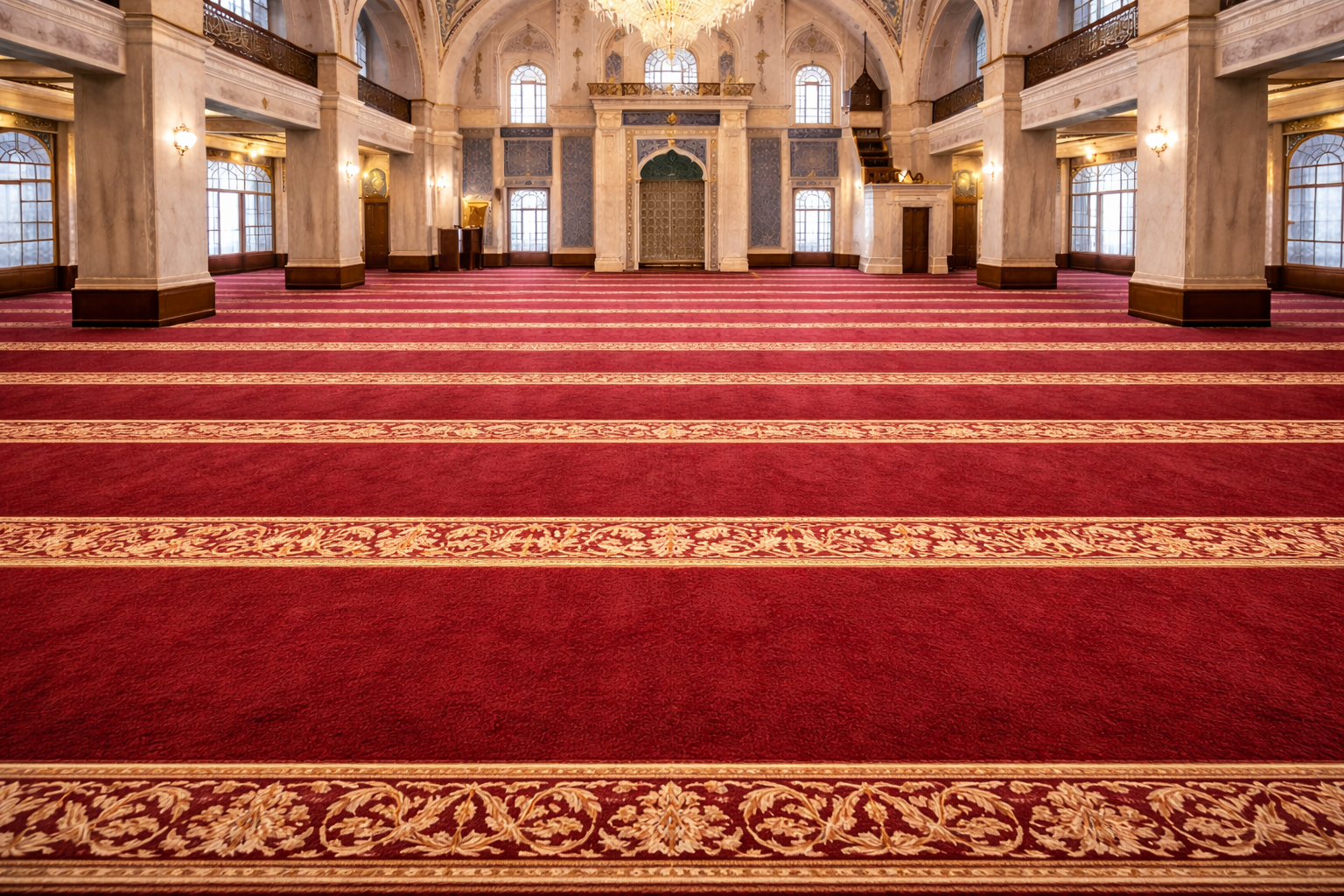 Sade cami halısı örneği
