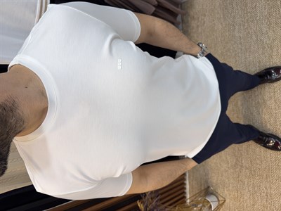 Basic Pamuklu T-Shirt (BEYAZ)