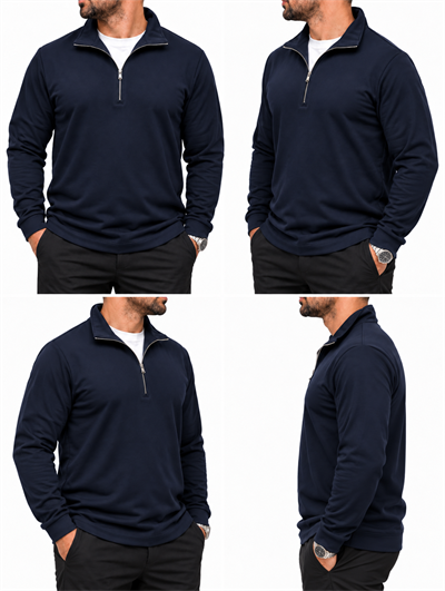 Fermuarlı Comfort Fit Sweatshirt – Laci