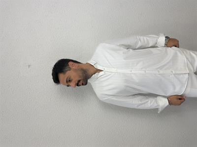 Iron Çizgili Gömlek - Beyaz