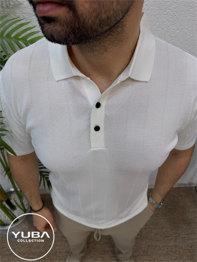 Rayon Triko T-Shirt -Beyaz