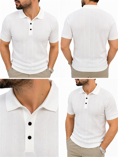 Rayon Triko T-Shirt -Beyaz