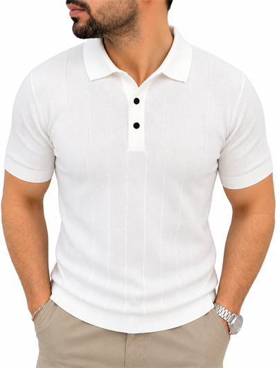 Rayon Triko T-Shirt -Beyaz