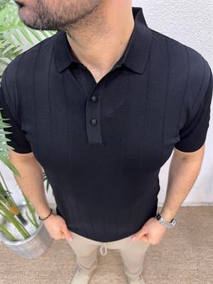 Rayon Triko T-Shirt -Siyah