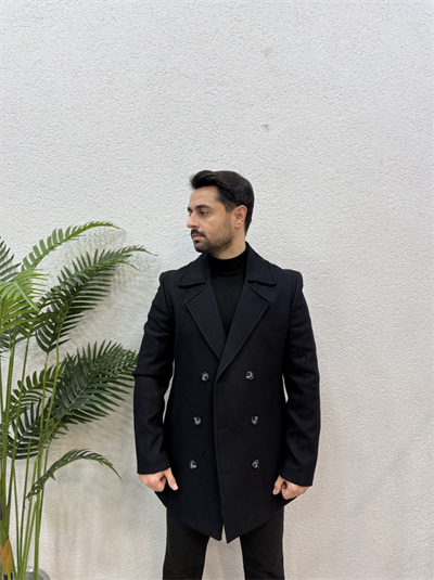 SİYAH KRUVAZE PALTO